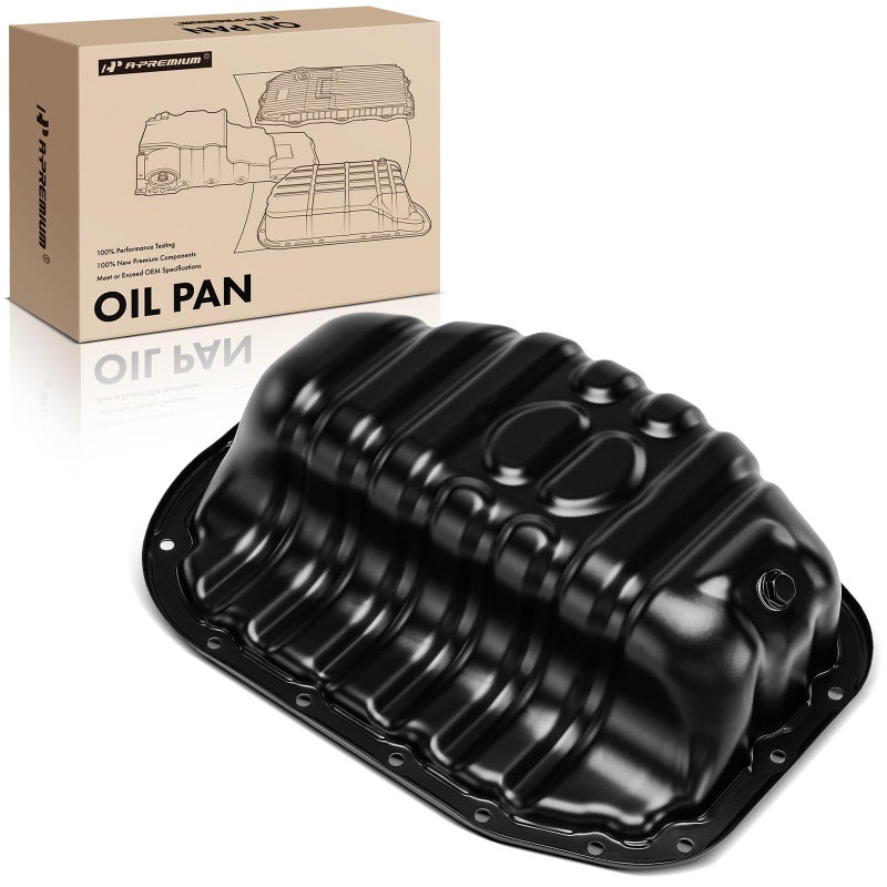 حوض زيت المحرك السفلي APremium مع صمام تصريف متوافق مع لكزس LS430 2001-2006 4.3L استبدال 1210250120