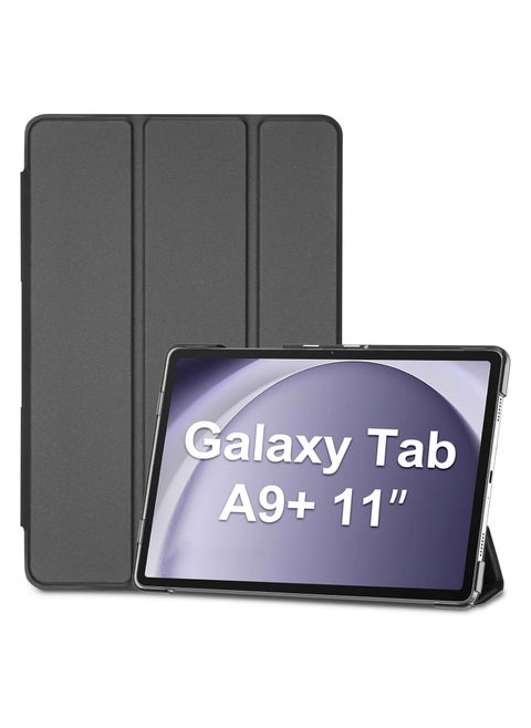 Galaxy Tab A9 Plus 11 Inch 2023 Case for, Slim Stand Hard Back Shell Protective Smart Cover Case for 11" Galaxy Tab A9+ Plus 2023 SM-X210/X215/X216/X218-Black