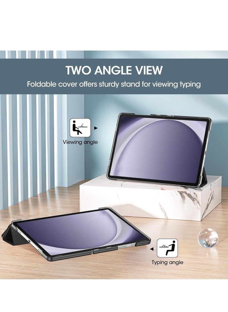 Galaxy Tab A9 Plus 11 Inch 2023 Case for, Slim Stand Hard Back Shell Protective Smart Cover Case for 11" Galaxy Tab A9+ Plus 2023 SM-X210/X215/X216/X218-Black