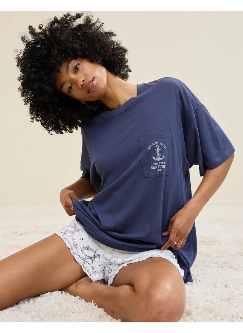 آري من امريكان ايجل Aerie Sleep Happens Night Tee