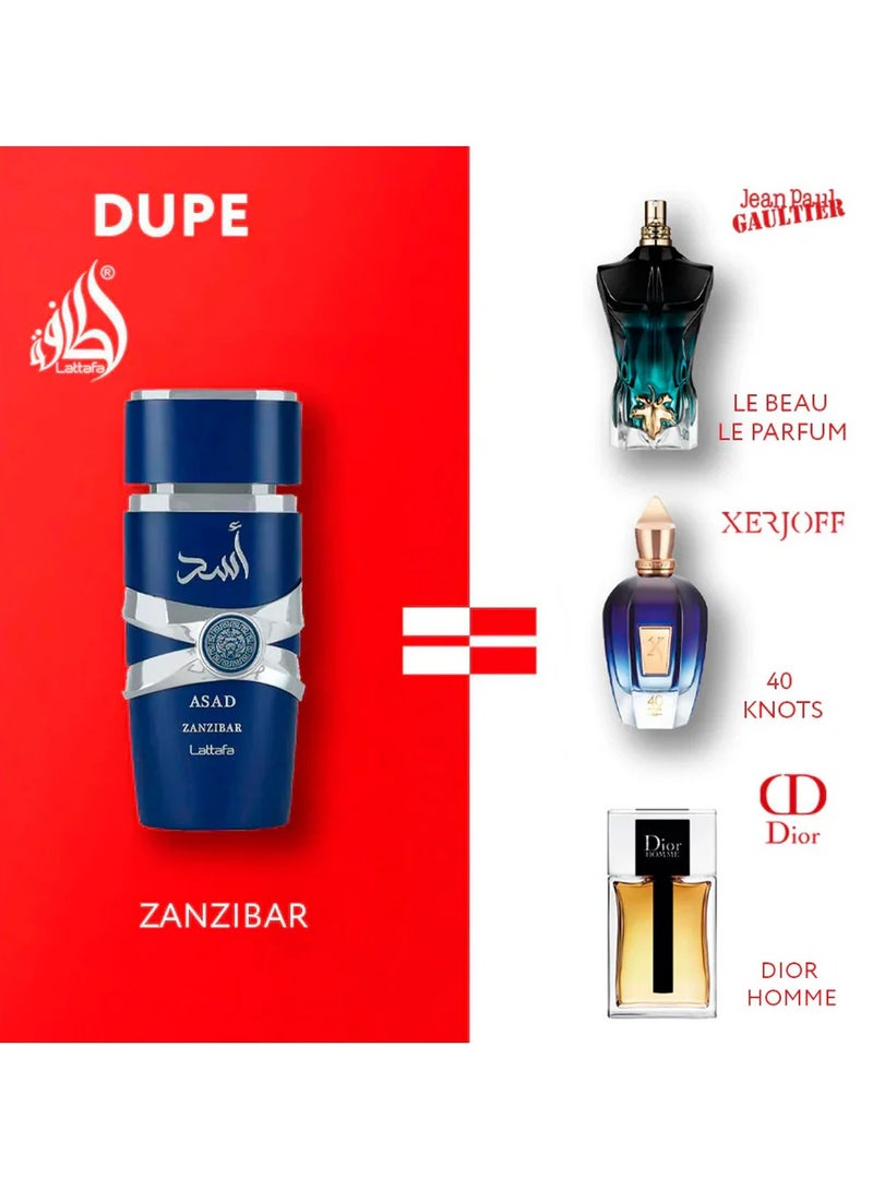 Lattafa Asad Zanzibar Eau de Parfum for Men - 100ml - Image 2