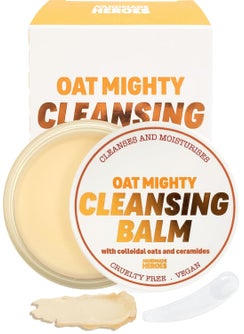 Handmade Heroes Handmade Heroes 100% Natural Oat Cleansing Balm Eye Makeup Remover with ceramides - Balm to Oil Cleanser Oat Mighty Face Cleansing Balm - Sensitive Skin and All Skin types 