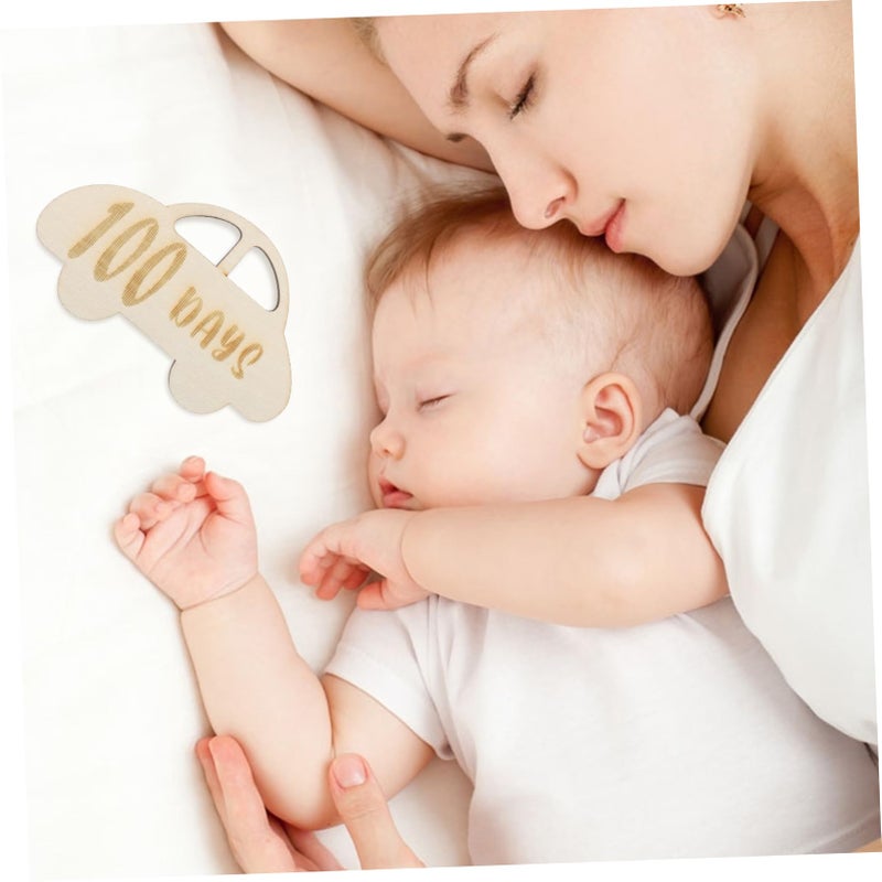 Wooden Newborn Photo Prop Growth Record Sign Cherish Memories Handcrafted - Image 3