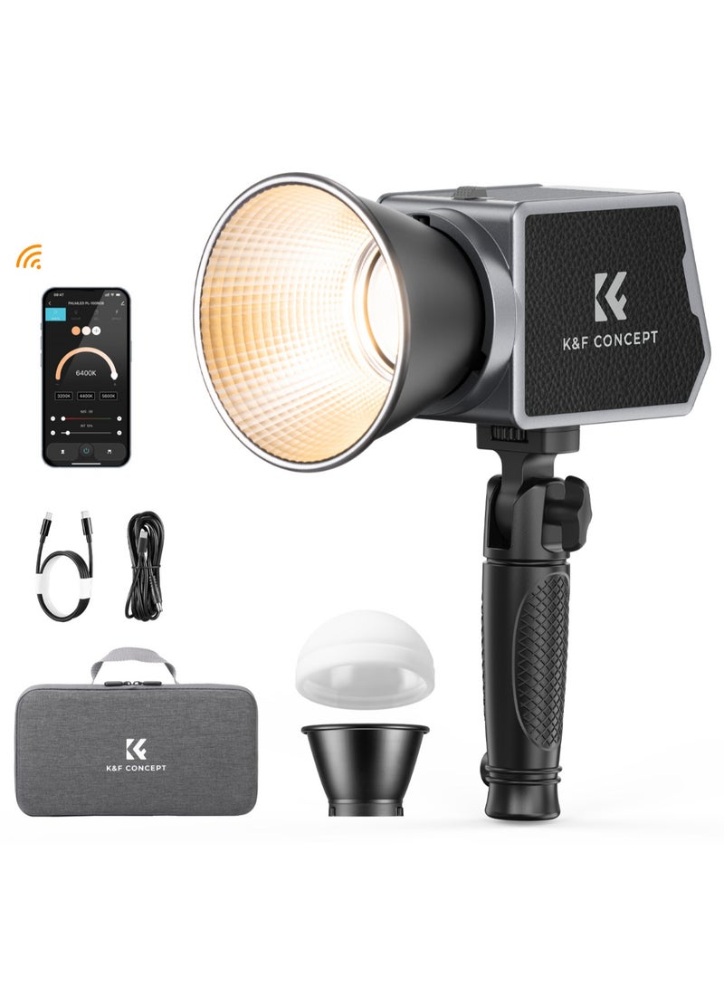 K&F Concept KF 34.045 K&F Concept 60W LED Video Light – Battery‑Powered, Adjustable CCT 2700–6500K - Image 1