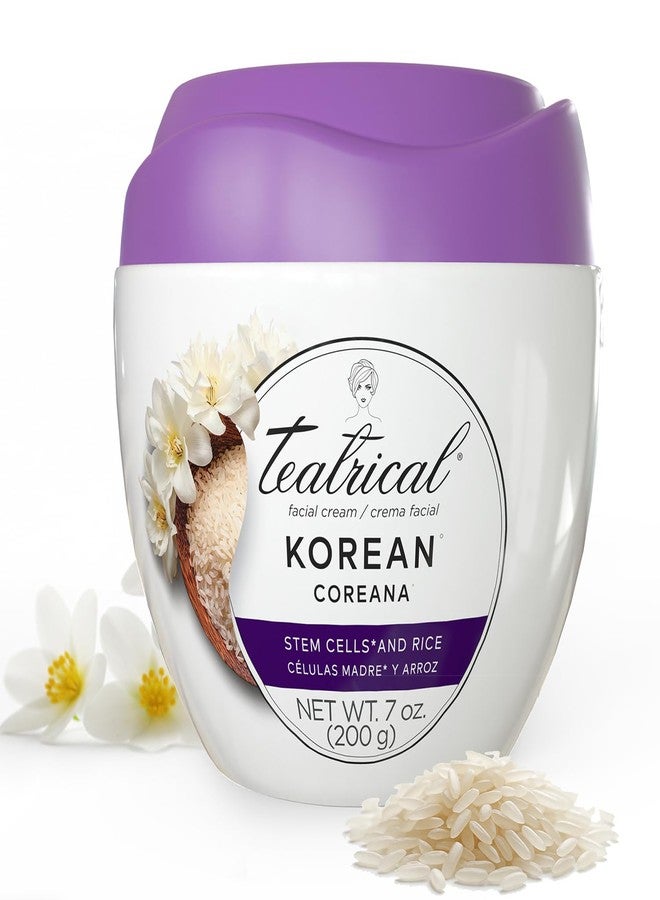 TEATRICAL Korean Facial Cream with Stem Cells and Rice, Face Moisturizer for Women, Korean Skincare Moisturizer for Hydration and Even Tone, Paraben-Free Non-Greasy Formula, 7 oz - Image 1
