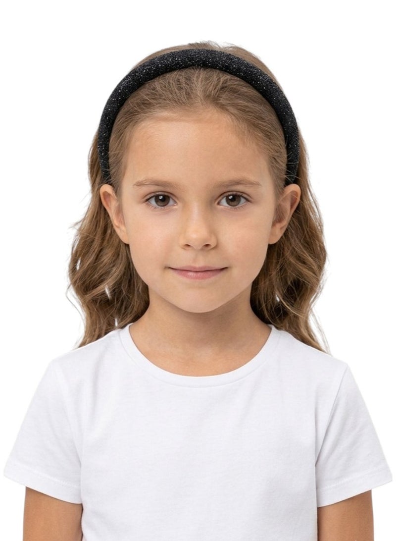 Bidani Sparkle Bling Headband - Black - Image 1