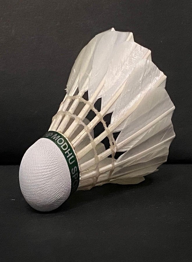 MARSHALLFLY Premier Feather Shuttlecock - Tournament Grade Badminton Birdies - Speed 76 - Durable Build - Natural Cork Base - Consistent Flight - White (Pack of 10) - Image 5