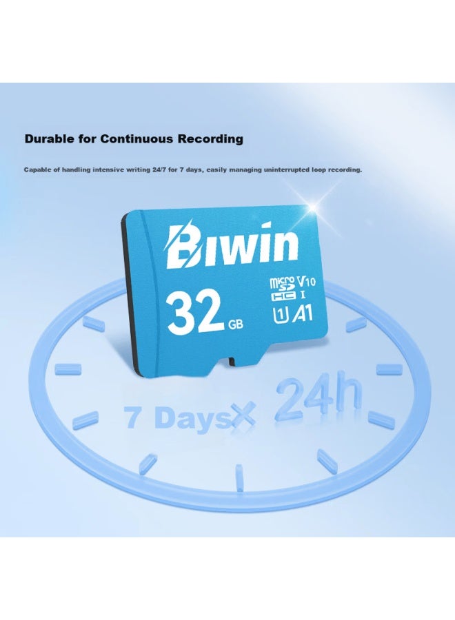 Biwin 32gb Tf Memory Card A1 U1 V10 C10 Ms100 Storage Card 100mb/s Read Speed Compatible With Dash Cam/surveillance Camera - Image 3