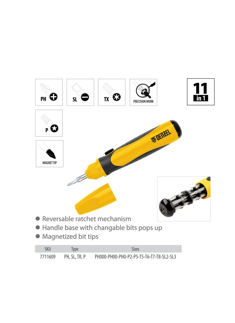 denzeL Ratchet Screwdriver 11 in 1  - Image 2