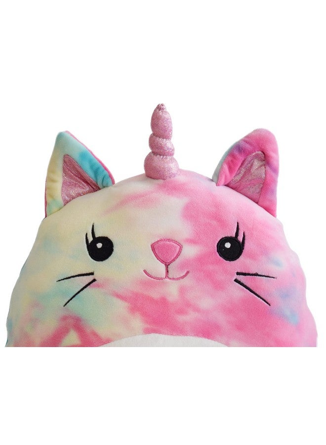 Mirada Cute Tie Dye Pink Supersoft Cat Cushion/Pillow Soft Toy For Girls/Kids | Stuffed Plush Animal | - 30Cm - Image 2