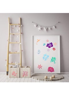 Adasea 16 Pieces Flower Stencil Spring Summer Rose Flower Stencil Bird Leaf Drawing Stencils Reusable Painting Stencil Template for Painting on Wood Wall Home Decor DIY Craft, 5.9 x 5.9 Inches  - Image 5