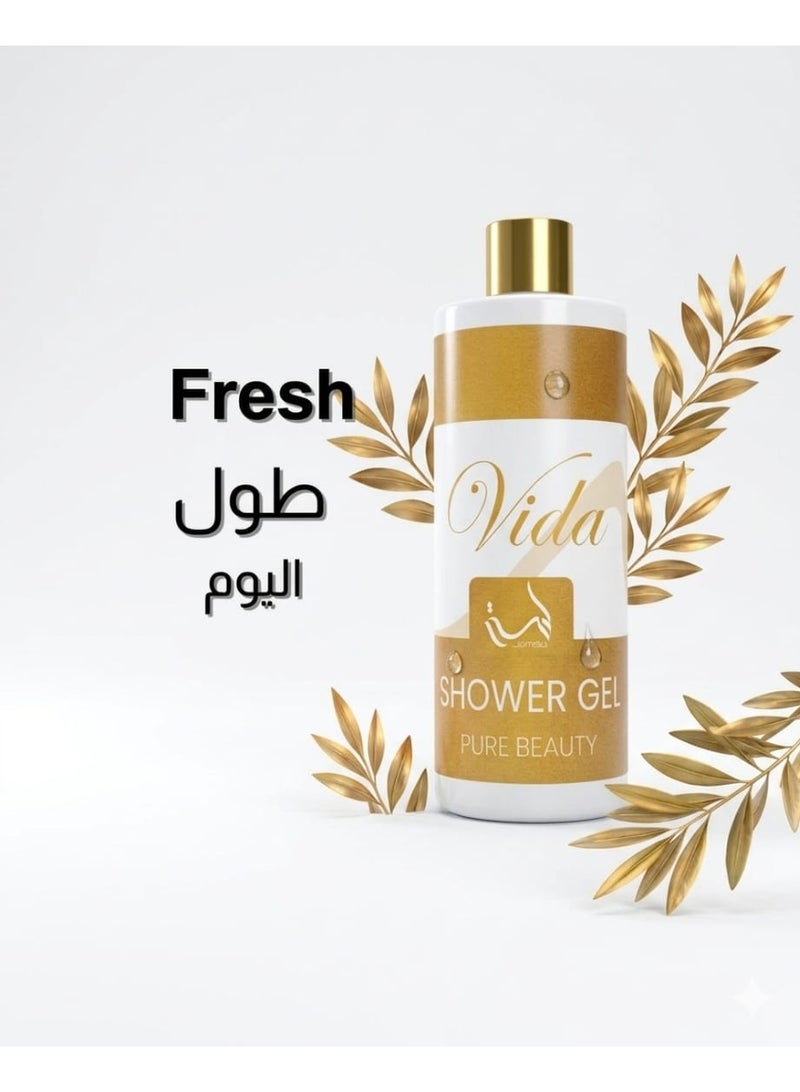 جل استحمام فيدا المرطب – غسول جسم يومي منعش	رائحة تدوم طويلاً	١٠٠٠ مل - Image 1