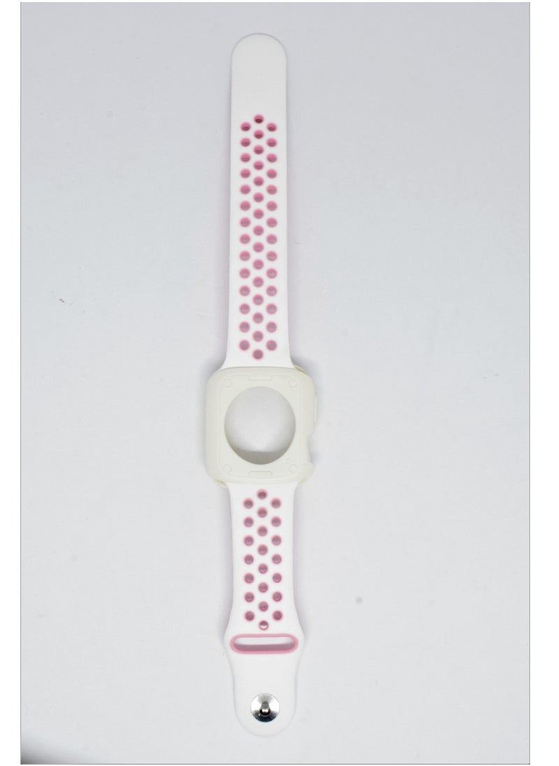 BORTONY - Silicone Replacement Watch Band With Protective Cover For Apple Series 6/5/4/3 Size 42/44mm - Image 1