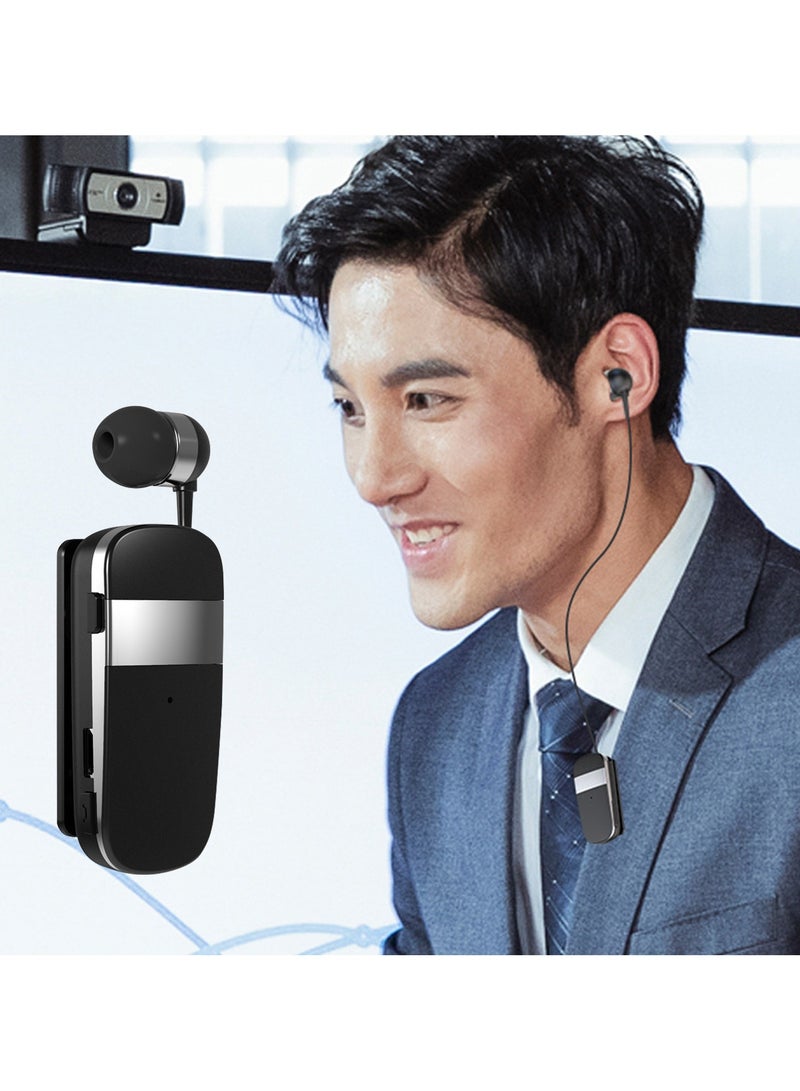 Earldom Multi-Function Clip-On In-Ear Wireless Headset, Black White - BH105 - Image 5