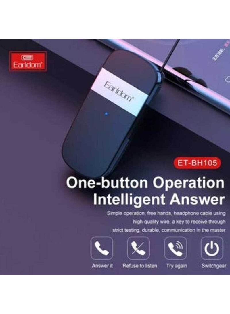Earldom Multi-Function Clip-On In-Ear Wireless Headset, Black White - BH105 - Image 4