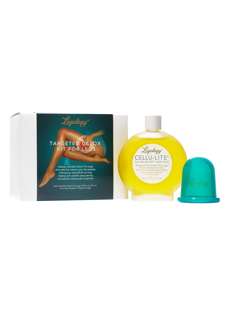 Legology - Premium Anti-Cellulite Detox Kit For Legs - Circu-Lite Cellulite Suction Cup & Cellu-Lite Oil - Image 1