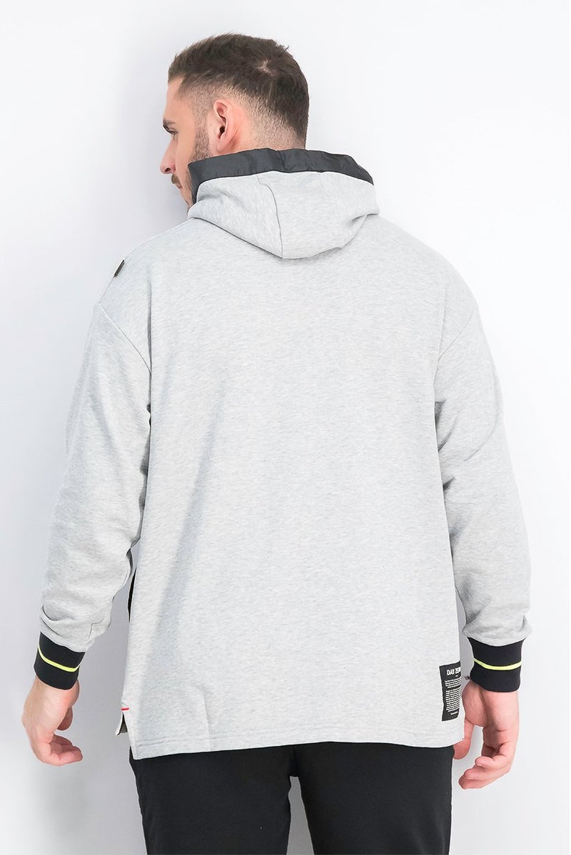 PUMA Men Hooded Brand Logo Long Sleeves Central Saint Martin Sweatshirt, Light Grey Heather - Image 2