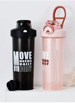 800ml Ecofriendly Portable Sport Plastic Water Bottle, Gym Marker Bottle, Reusable, Wide Mouth Protein Shaker Bottle with Straw (Pink) - pzsku/Z2FC563F201EC51B7055EZ/45/_/1728039712/e16bacfb-aa2c-415c-b155-6de4eddaa2d4