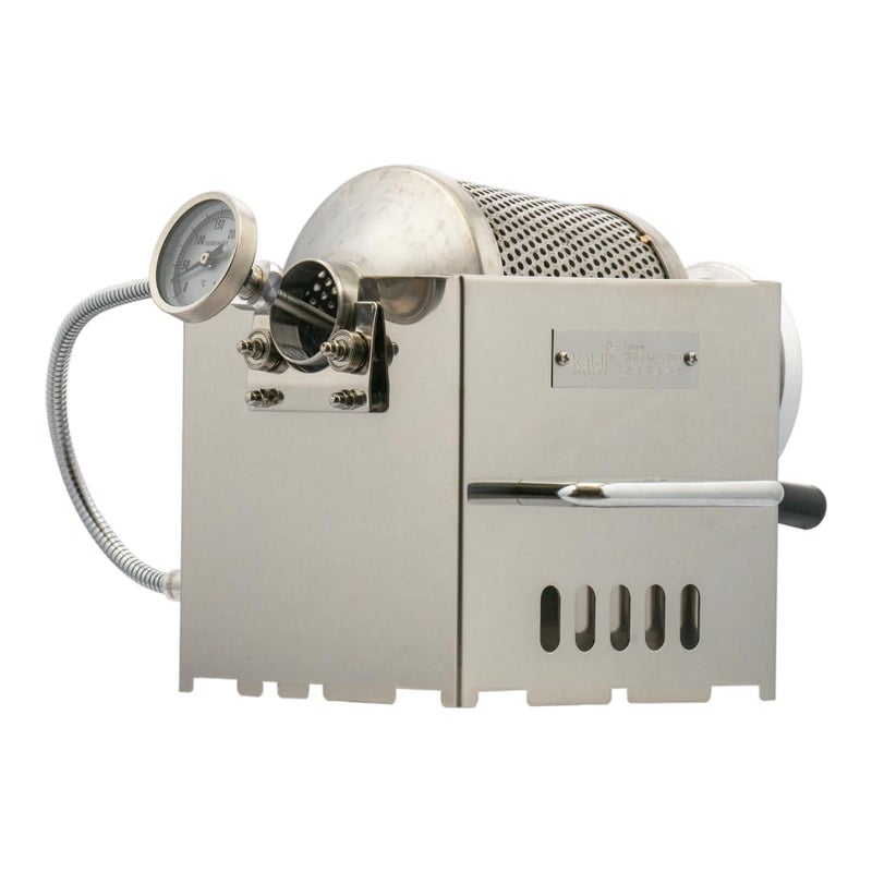 KAFFA ROASTER KALDI Mini Home Coffee Gas Roaster 200g Capacity Choice of Manual Handle or Motor Drive HopperSampler as option Gas Burner Required Manual Handle FullSet - Image 2