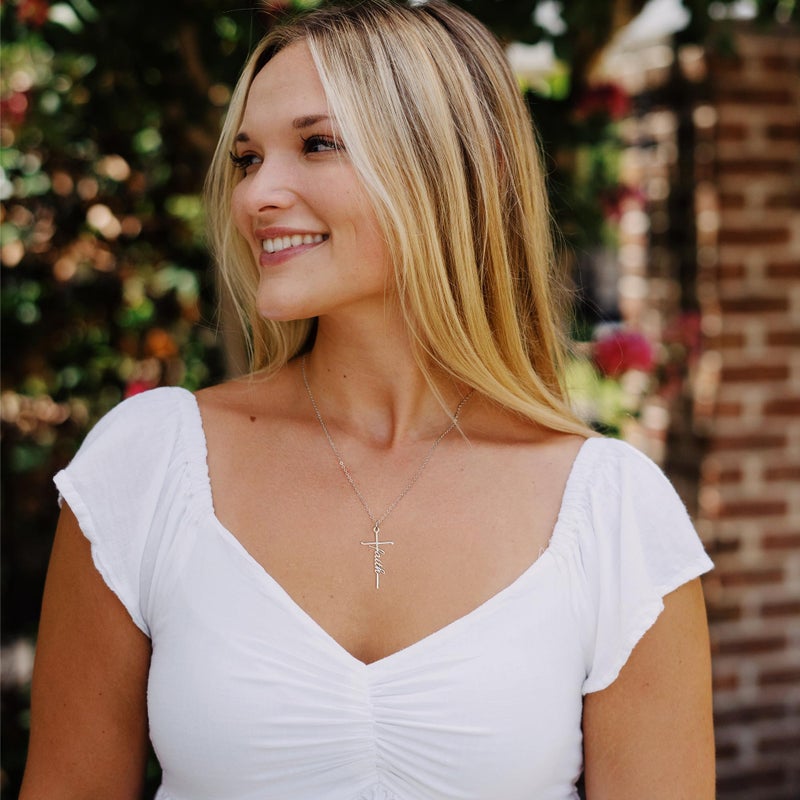 Lcherry Grandma Gifts from Granddaughter - Grandma Cross Necklace for Women, Religious Birthday Mother's Day Gifts Necklace for Mom Women - Image 3