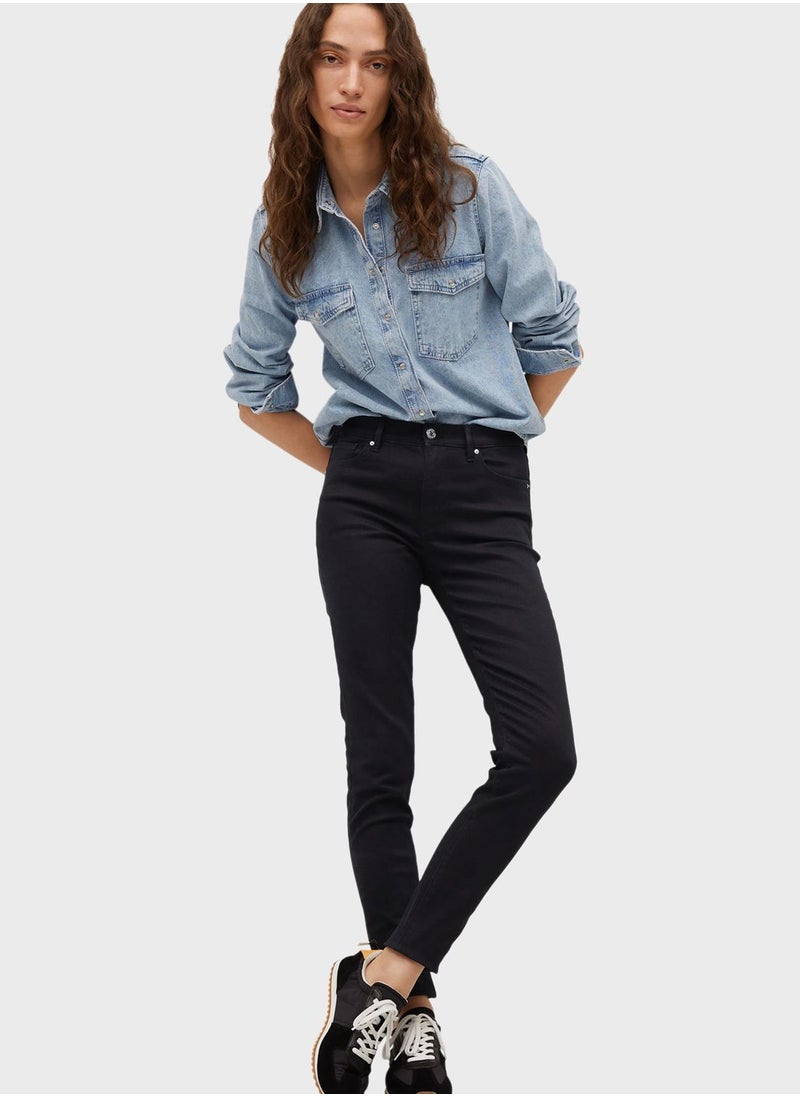 MANGO - High Waist Skinny Jeans - Image 1