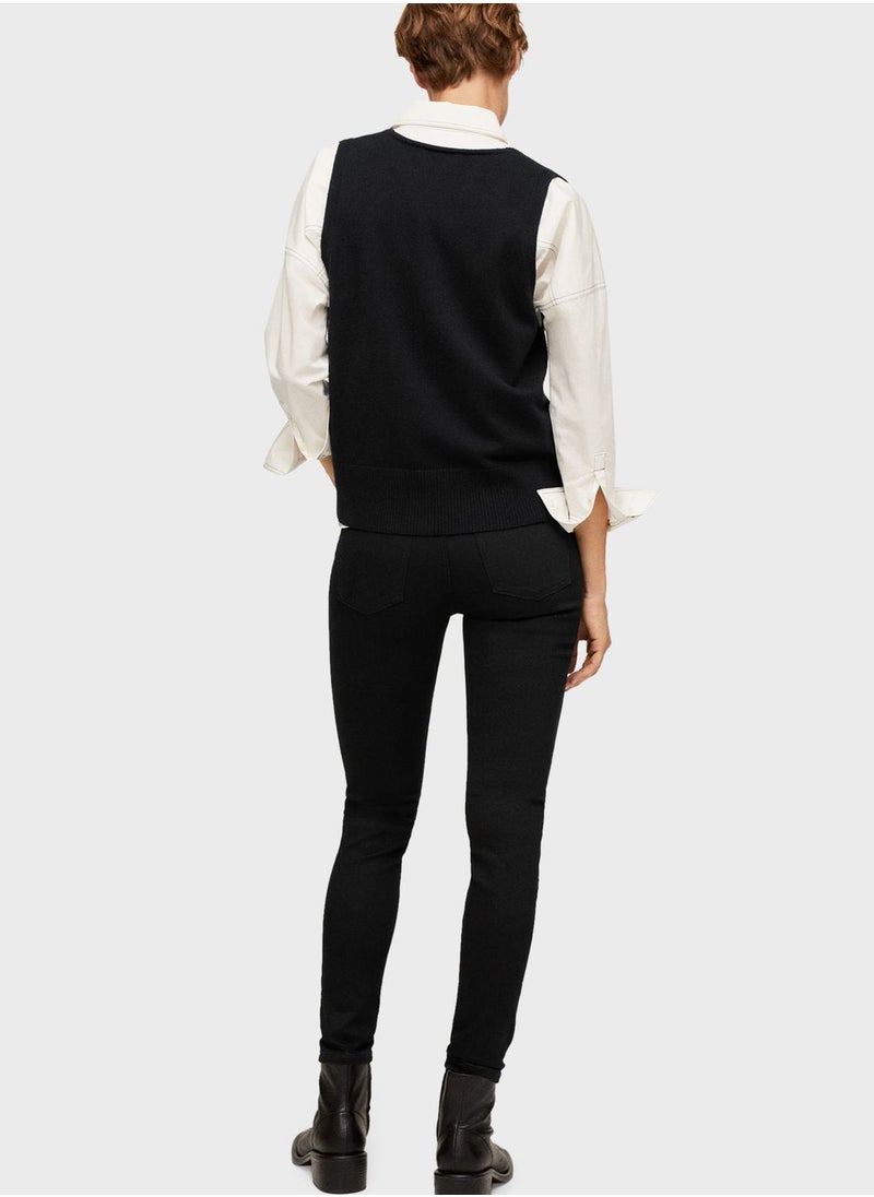 MANGO - High Waist Skinny Jeans - Image 1