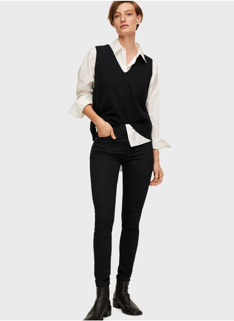 MANGO - High Waist Skinny Jeans - Image 1