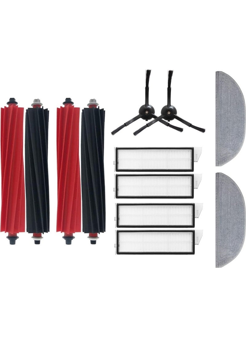 robotyedek Roborock S8 Maxv Ultra Compatible Spare Brush Hepa Filter Mop Set-12 Pieces 