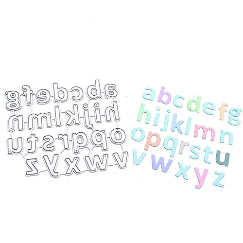 AHTOLS Lowercase 26 Alphabet Cutting Dies, Capital 26 Letters Die Cuts Metal Embossing Stencils Template Mould for Card Scrapbooking and DIY Craft Album Paper Card Decor - Image 4