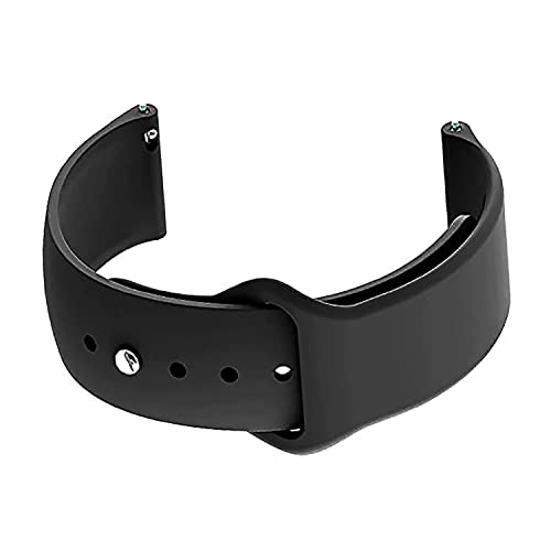 EDNITA 20mm Smart Watch Band Strap with Metal Button Comaptible with Amazfit GTS 2 Mini/Amazfit Bip/Amazfit GTS/Galaxy Watch 4/Watch 5 & Watches with 20mm Lugs - Black,Blue,White - Pack of 3 - Image 5