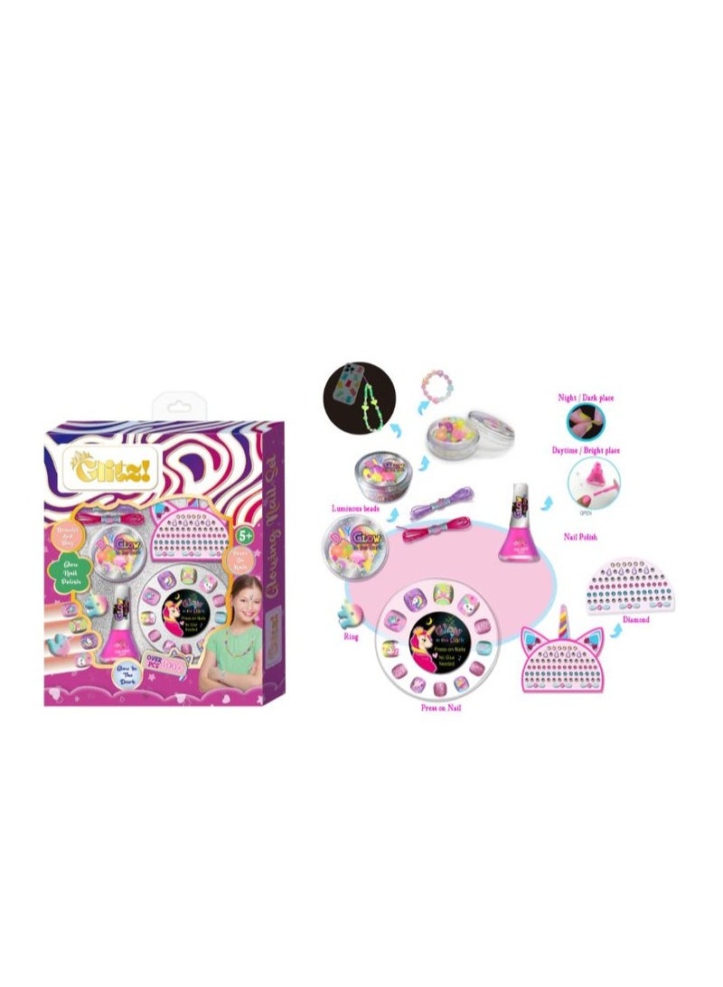 Glitz D.I.Y Nail Playing/Glow In The Dark