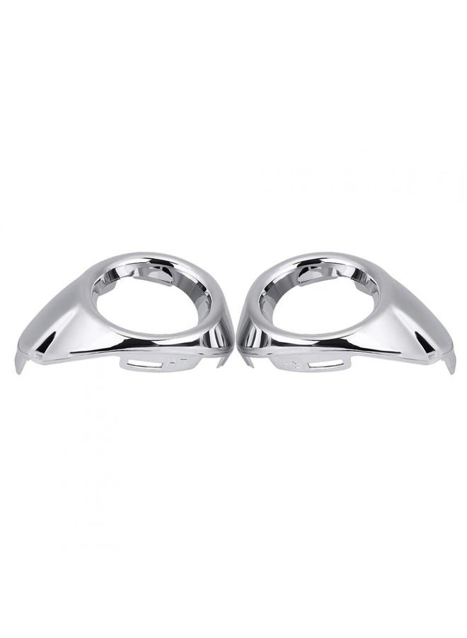 Acouto for Ford focus fog light cover-Pair of Front Bumper Fog Light Fog Lamp Bezel Cover Trim for Ford Focus 2012-2014 - Image 1