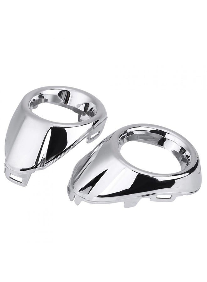 Acouto for Ford focus fog light cover-Pair of Front Bumper Fog Light Fog Lamp Bezel Cover Trim for Ford Focus 2012-2014 - Image 5
