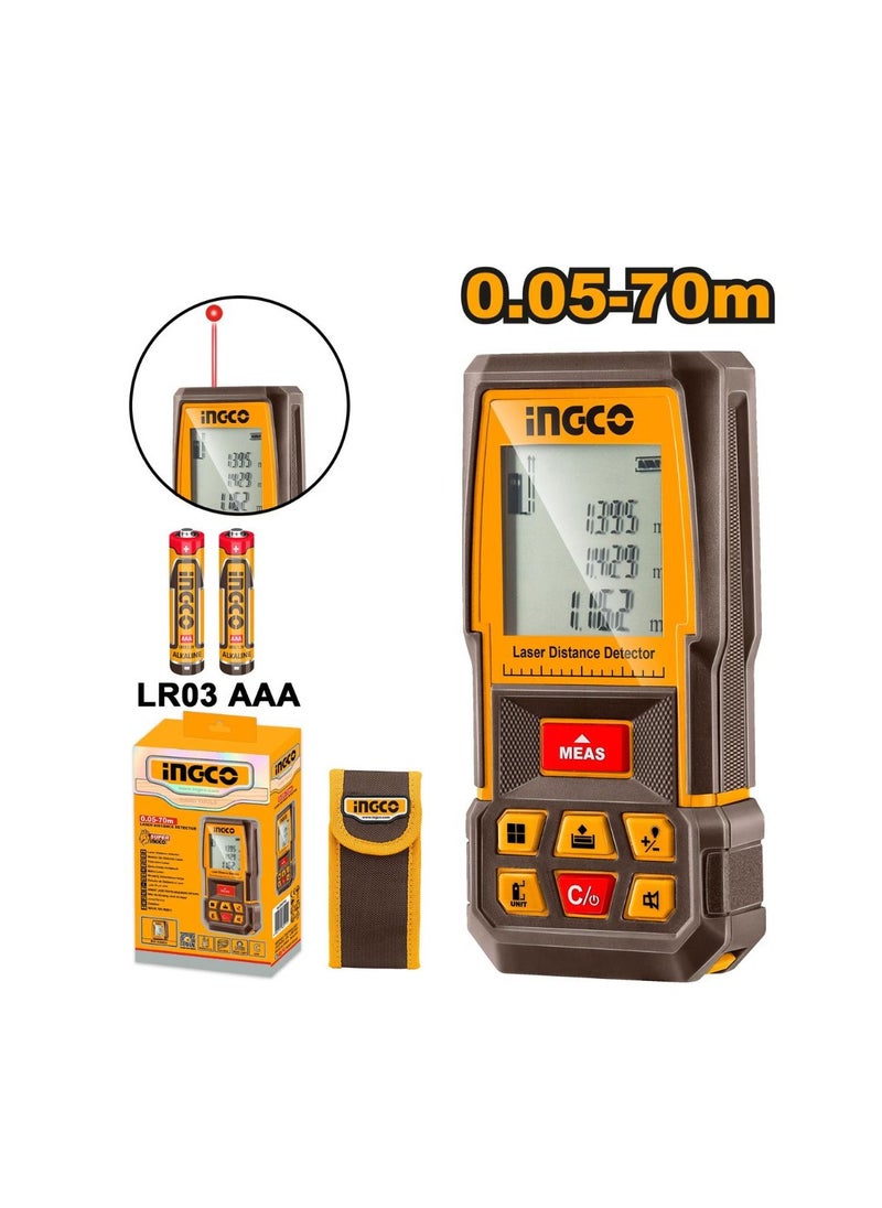 INGCO INGCO Laser Distance Detector HLD﻿D0708 – 70 m Multifunction Measuring Laser Device  - Image 3