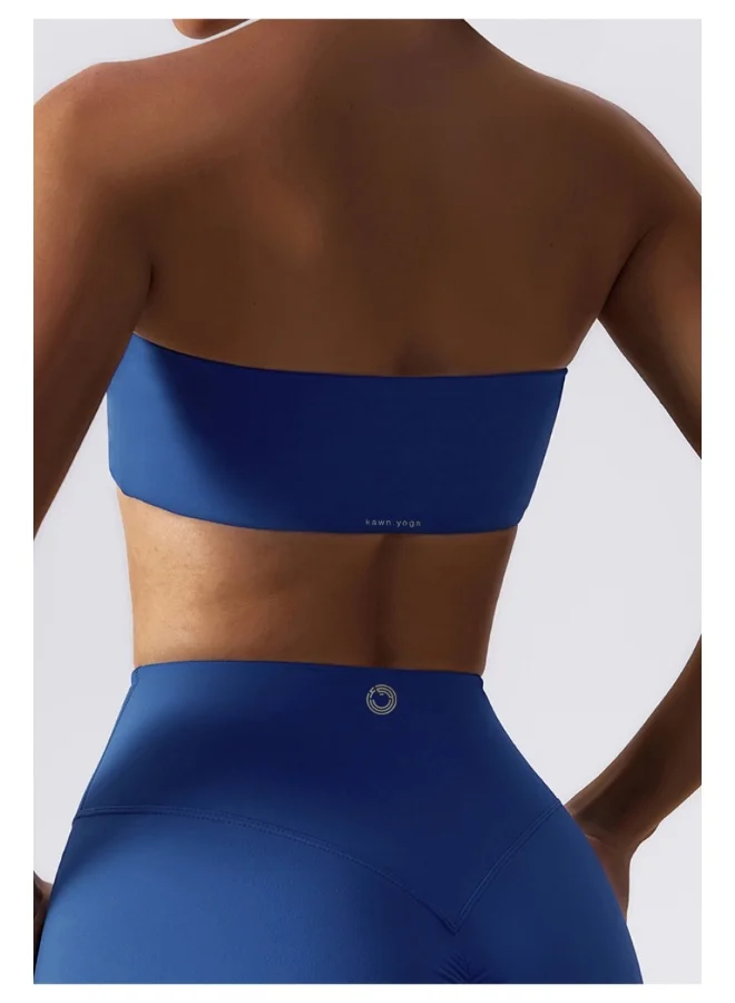 KAWN.YOGA KAWN YOGA Womens Strapless Sports Bra - Padded Low Impact Workout Yoga Bra with Removable Built in Bra