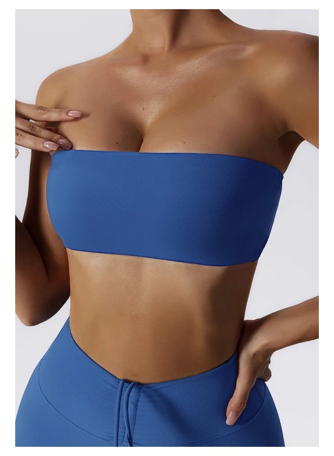 KAWN.YOGA KAWN YOGA Womens Strapless Sports Bra - Padded Low Impact Workout Yoga Bra with Removable Built in Bra