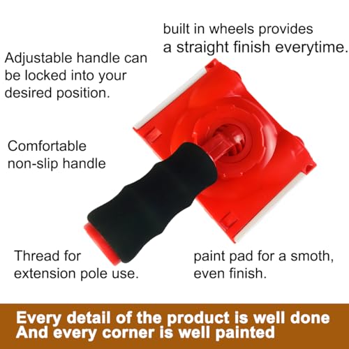 BANCOO RSL43 Paint Edge Trimmer Plus Two Replace Pads | Corner Walls & Ceilings Pad Painter | Paint Pad Applicator | Edge Painting Tool with Painter's Pad Refills | Paint Edger for Wall Painting - Image 2
