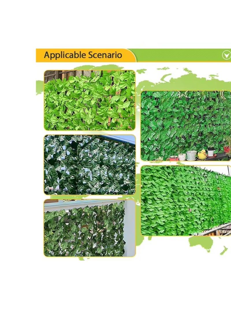 Generic 1x3M Artificial Ivy Privacy Fence Screen – High-Density Faux Greenery Hedge Roll for Garden, Balcony, Backyard, Patio & Outdoor Decor – UV-Protected, Weather-Resistant, Durable & Easy to Install – Fake Leaf Wall Panel for Home, Wedding, Party & Event Decoration  - Image 4