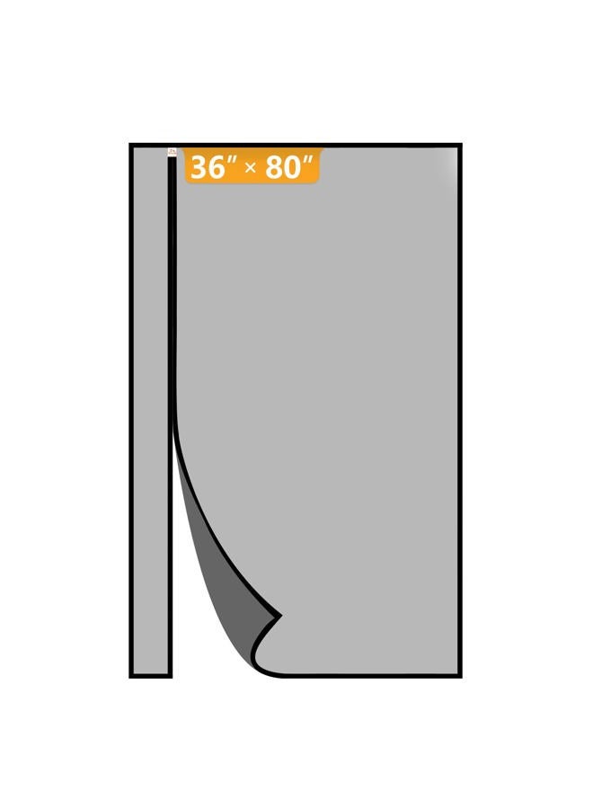 yotache Left Right Side Opening Screen Doors with Magnets 36 x 80, Reinforced Sewing Magnetic Insect Fly Mesh - Image 1