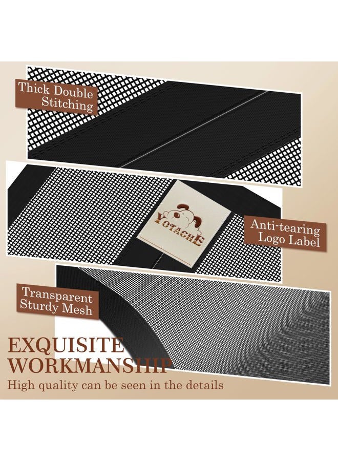 yotache Left Right Side Opening Screen Doors with Magnets 36 x 80, Reinforced Sewing Magnetic Insect Fly Mesh - Image 5