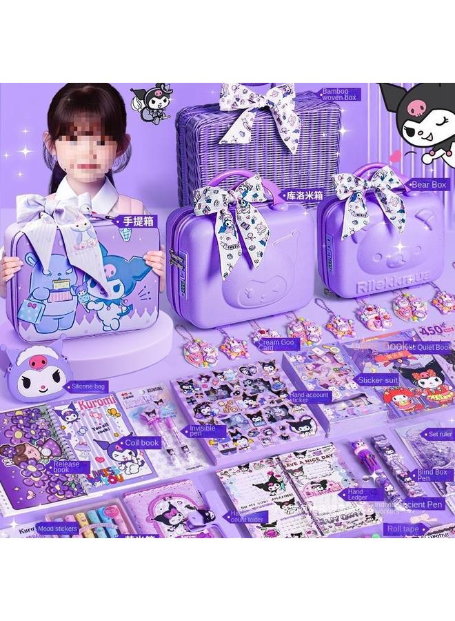 Bluejw Kroomi Hand Account Suit Gift Box Hand Account Book Girl's Birthday Gift School Supplies Stationery Notebook Girl - Image 4