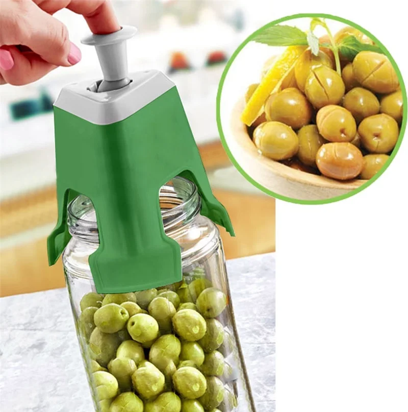 5DM Easy Olive Slicing and Scratching Apparatus Practical Easy Olive Scratching Tool