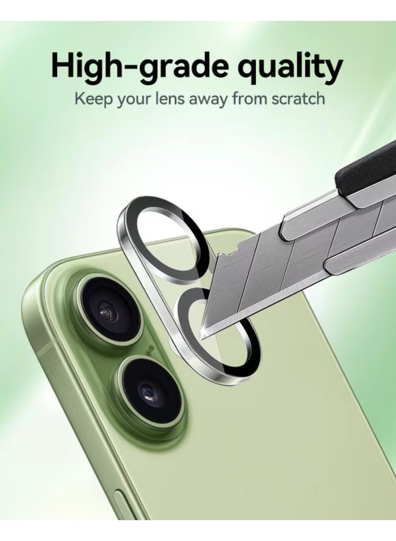 واقي عدسة الكاميرا لهاتف آيفون 17 (3 قطع) - زجاج مقسى فائق النحافة 0.5 ملم، مقاوم للخدش، وضوح عالي HD، سهل التركيب - Image 4