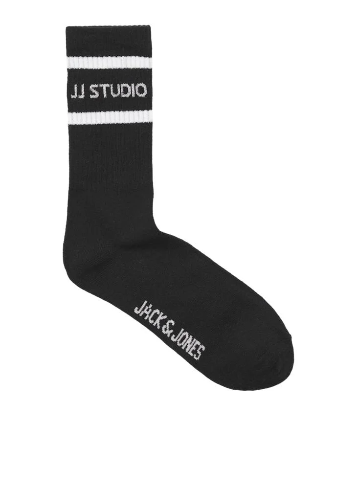 Jack & Jones Junior Kids 5 Pack Logo Tennis Socks