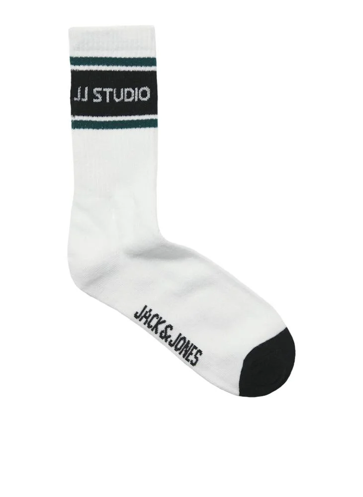 Jack & Jones Junior Kids 5 Pack Logo Tennis Socks