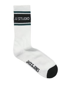 Jack & Jones Junior Kids 5 Pack Logo Tennis Socks  - Image 2