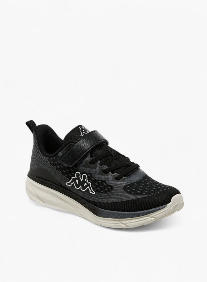 كابا Boys' Logo Print Sports Shoes with Hook and Loop Closure