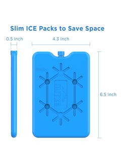 TYCOM Ice Packs for Lunch Box Reusable Ultra Thin Freezer Ice Bag Long Lasting for Coolers Cooler Bag for Work School Picnic or Camping Keep Food Fresh 200ML 6 Pack.  - Image 2