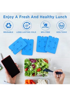 TYCOM Ice Packs for Lunch Box Reusable Ultra Thin Freezer Ice Bag Long Lasting for Coolers Cooler Bag for Work School Picnic or Camping Keep Food Fresh 200ML 6 Pack.  - Image 3