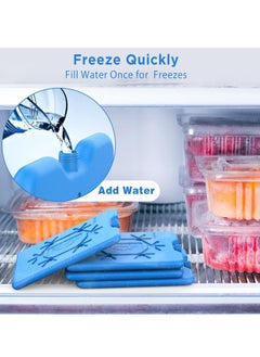 TYCOM Ice Packs for Lunch Box Reusable Ultra Thin Freezer Ice Bag Long Lasting for Coolers Cooler Bag for Work School Picnic or Camping Keep Food Fresh 200ML 6 Pack.  - Image 4